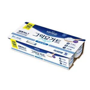 매일바이오 그릭요거트 딜라이트(80g8입) 무가당플레인2개 총16개입/냉장무배