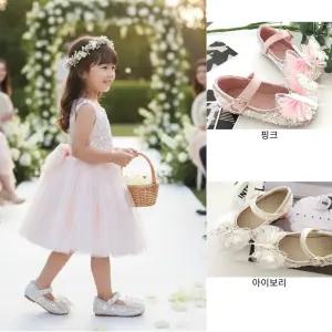 아이온미 스프링 움직이는 나비 쥬얼리 보석 메리제인 여아구두 화동드레스구두