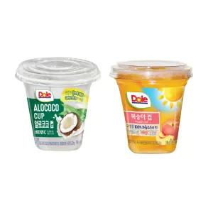 Dole 돌 후룻컵 198gx12개입 알로코코컵6+복숭아컵6/간편과일/무배