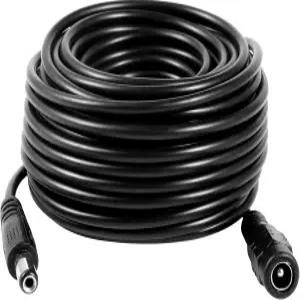 Vanxse 10미터-33FT Dc 12v CCTV 전원 연장 케이블 2.1x5.5mm 코드 카메라 WiFi IP 감시 NVR DVR LED