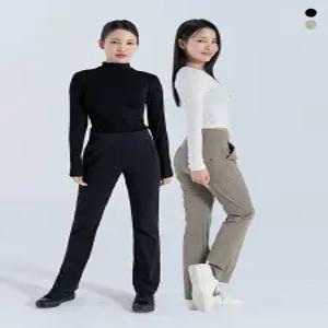 [신상특가][나일론 풀밴딩] 여성 모찌핏 풀밴딩 슬림 세미부츠컷 팬츠 2COLOR