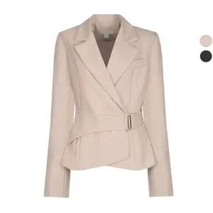 여성 벨르 골드버클 벨트 봄가을 정장 자켓