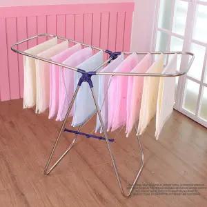 Y형빨래건조대 M(소형)/세탁건조대/자취방/폴딩/스테인리스/공간활용/빨래/건조/실내/접이식/이동/간이건조