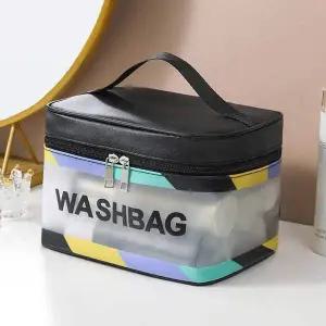 수영복파우치 TDD810R8 패턴 여행 블랙 방수 파우치