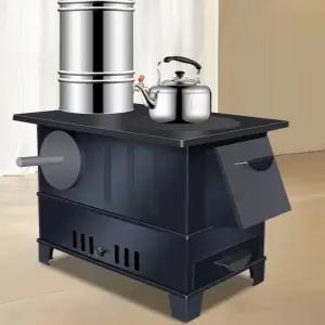 무쇠 주물난로 대형 가정용 불멍 화로 펠렛 난로 연통 캠핑 화미온 장작 세트 오븐