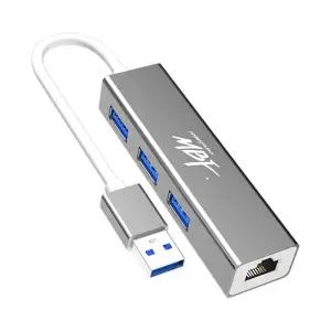 엠비에프 USB 3.0 A to 3포트 허브 겸용 기가비트 유선 랜카드 MBF-U303L/랜선커넥터/랜선젠더/USB랜카드