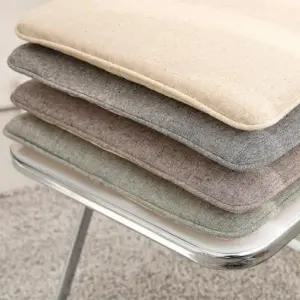 [생활] 린넨 사각 방석 브라운 40x40 사무실 의자 책상 내추럴 벤치 학교 카페