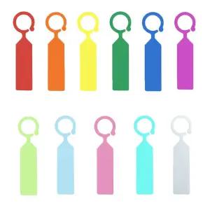 걸이형 플라스틱 수목이름표 100매 팻말 택 라벨 식물 과수 나무 텍 네임 표찰