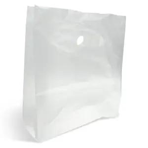 사각링 손잡이 배달 포장 봉투 - 소 100매 26x13x37cm/M자/테이크아웃/용/비닐/봉지/업소/식당/도시락