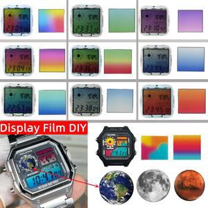 카시오 AE-1200 컬러 디스플레이 필름 DIY 스크린 수정 오버레이 스티커  시계 다이얼 업그레이드 키트