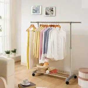 바구니 행거 높이조절 선반 옷걸이 이동식 행거 수납 국산 정리