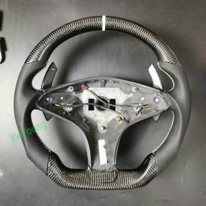 맞춤형 100% 진짜 탄소 섬유 자동차 스티어링 휠 메르세데스 벤츠 SL300 CLS W219