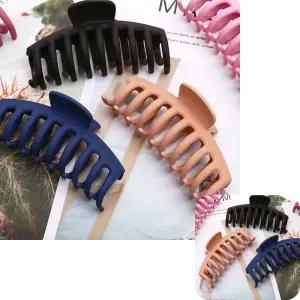 굿테라 바나나핀 반묶음핀 심플무광 헤어 미용실핀 테일 집게핀 머리 올림핀