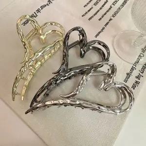 여자 514AMR64 간편 고급 하트 빅사이즈 헤어핀 집게핀 광택