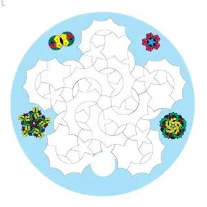 테셀레이션 꽃밭에서 부채 10인용/놀이/꾸밈테이프/수학수업/수업재료/만들기재료/무늬/다면체/스티커/데코