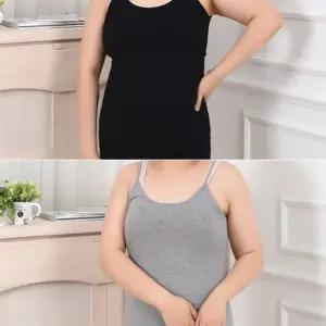 빅사이즈 면스판 신축성 좋은 특대 끈나시/여성용/나시/런닝/메리야스/이너나시/끈런닝/여학생/여자/교복