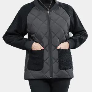 깔깔이 방한 퀼팅 아우터 점퍼 방한 뽀글이 자켓 여자 깔깔이 방한용품 겨울 여성 숏점퍼 누빔점퍼