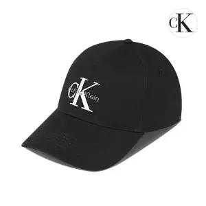 [Calvin Klein Underwear]캘빈클라인 CK 모노그램 엠브로이더리 볼캡 남녀공용 야구 모자 블랙 4G5004G-UB1