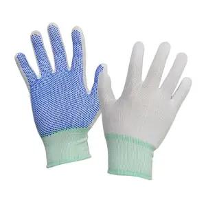 알라딘 나일론 도트장갑 작업용장갑 백색 10개