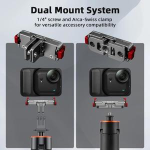 호환 플라이마일 퀵 릴리즈 베이스 마그네틱 마운트 어댑터 인스타360 고 울트라 액세서리 접이식 확장 브