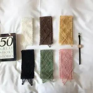 포인트 스카프 머플러 레이스 롱 반다나 봄 정장