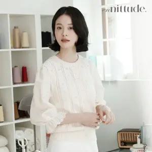 [엔니튜드]26SS 자수 블라우스 소매 가디건 2종