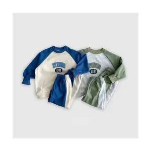 주니어 남아 상하복 키즈 상하세트 초등학생 라글란 셋업 봄가을 배색 활동복 등원코디