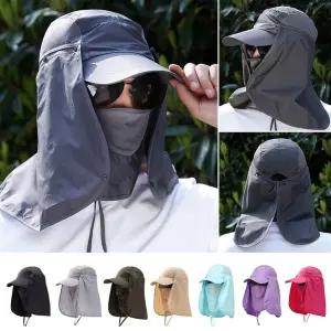 햇빛차단 시원한 마스크 탈부착 여름모자 농사모자