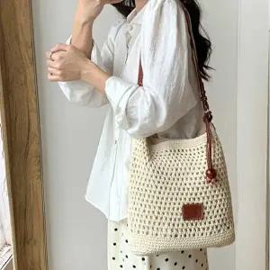 캔버스백 그물 숄더백 면사짜임 외출가방 여름 패션가방 데일리