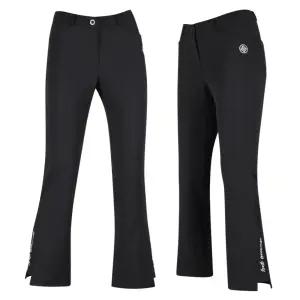 여자 스타일리시 라운딩룩 골프 절개 부츠컷바지 깔끔 시니어 육십대