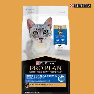 퓨리나 프로플랜 캣 고양이사료 1세 이상 성묘용 인도어 헤어볼 1.5kg 1개
