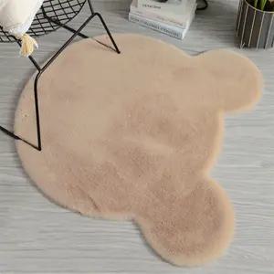 픽봄 장모 곰돌이 러그 인테리어 매트 장식매트 침실러그