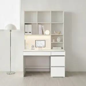 3/21~31 한정특가 플로이 LED 몰입형 정면책상 세트 1200 + 2단서랍장 DF927900