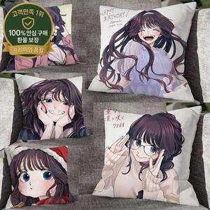 카오루코 와구리 하나와 린토 사쿠 베개 커버 소파 장식 자동차 사무실 방 인쇄 쿠션 커버 장식 및 보호대