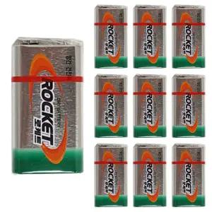 로케트 망간 건전지 9V 1P x1박스(10개) 사각배터리