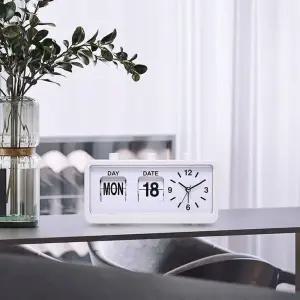 무소음 데스크 시계 알람 날짜시계 사무실 생일선물