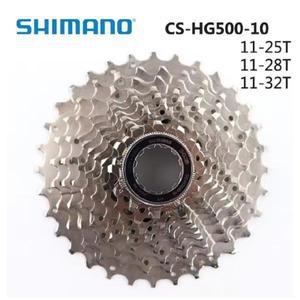 Shimano CS HG500 10 속도 도로 자전거 카세트 스프로킷 구동계 12-28T 11-25/32T/34T Freewheel