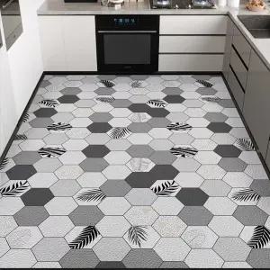 시스슈 5mm 대형 주방매트 가죽 주방 욕실 발매트 미끄럼방지 방수 싱크대매트 다용도바닥매트 현관