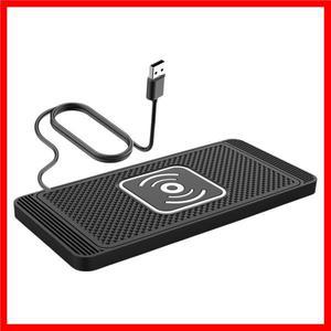 미끄럼 방지 실리콘 무선 충전기 매트, 자동차 대시 보드 거치대 스탠드, 고속 B2h1 용, 2in 1, 15W