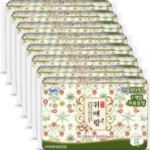 쏘피 귀애랑 생리대 대형 18P X 8개