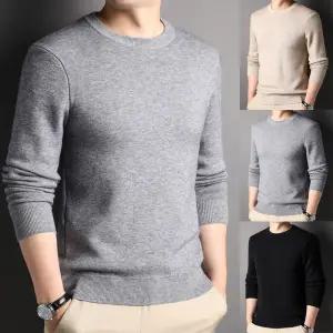 남자 긴팔 가을 겨울 간절기 소프트 무지 스웨터 남성니트 남자긴 골지