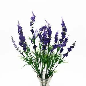 [월데코] 플라워가든 델피니움 부쉬 조화(바이올렛)