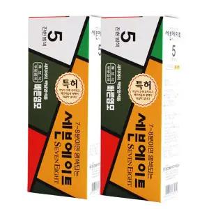 세븐에이트 새치 크림 염색약 2개 (5호 진한밤색)