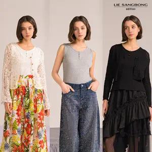 이상봉에디션 26SS 아일렛 슬리브리스 코튼탑 3종