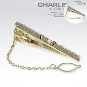 선물 CHARLESTON 승진선물용 남성 정장 넥타이핀 tieclip