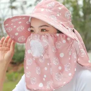 일체형 풀커버 돌돌이모자 돌돌이썬캡 여름모자 여자모자 벙거지모자 등산모자 낚시모자 피크닉모자