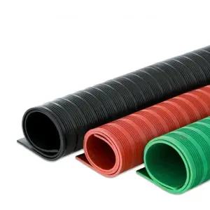 고무패드 절연 작업대 (녹색줄무늬 완충 안전매드 방진 35kv) xmx0mm 흡수 충격