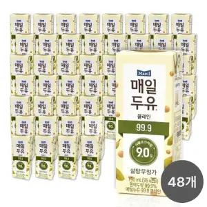 매일두유 플레인 99.9 실온보관 쟁여두는 영양간식 190ml 48팩