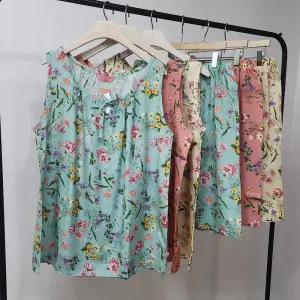 여성 여름 인견 나시세트 인견 나시 반바지 여름잠옷 국산 세트