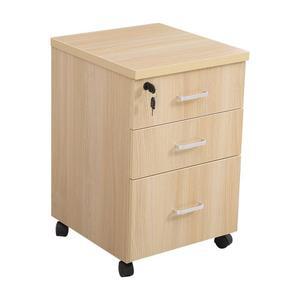 책상밑서랍장 사무실 3단 이동식 오 서랍장 낮은 화이트 396x405x576 보조3단